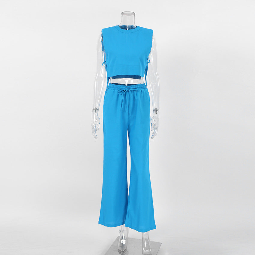 Women's Cotton Hemp Pajama Set