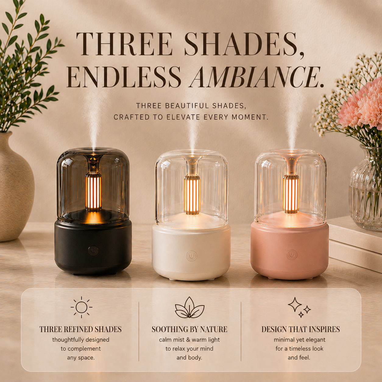 Candlelight Aroma Diffuser Lamp